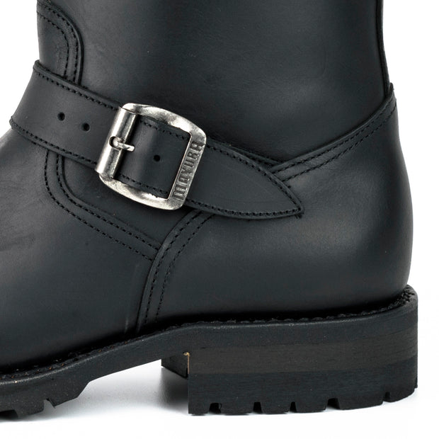 Botas Biker Motard Homem e Mulher 18 Couro Preto