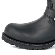 Botas Biker Motard Homem e Mulher 18 Couro Preto