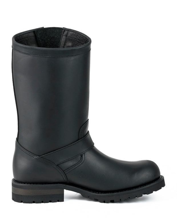 Botas Biker Motard Homem e Mulher 18 Couro Preto