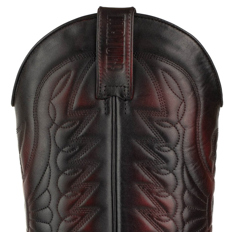 Botas Cowboy Country e Western 1920 Homem e Mulher Preto e Vermelho Premium