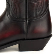 Botas Cowboy Country e Western 1920 Homem e Mulher Preto e Vermelho Premium