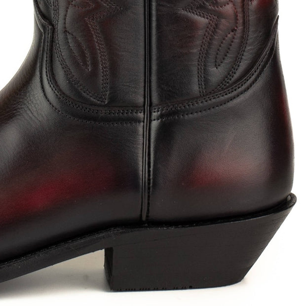 Botas Cowboy Country e Western 1920 Homem e Mulher Preto e Vermelho Premium