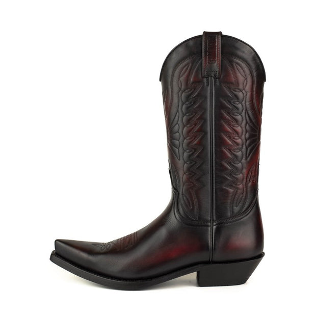 Botas Cowboy Country e Western 1920 Homem e Mulher Preto e Vermelho Premium