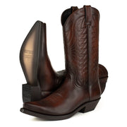 Botas Cowboy Country e Western 1920 Homem e Mulher Preto e Castanho Premium
