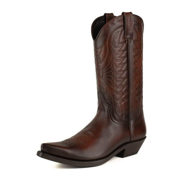 Botas Cowboy Country e Western 1920 Homem e Mulher Preto e Castanho Premium