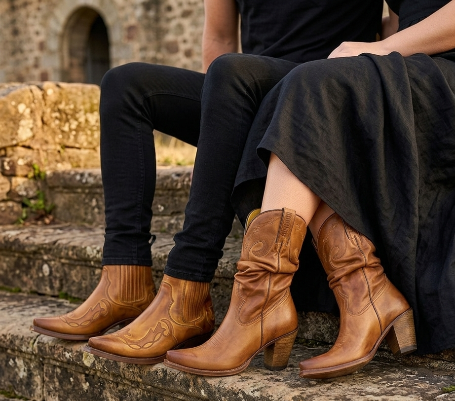 cowboy dress boots Men's and Women's Handmade Leather eofy dresses Designed with a classic Seroya Galleria Dress Merlot Ariat Size:S / 2