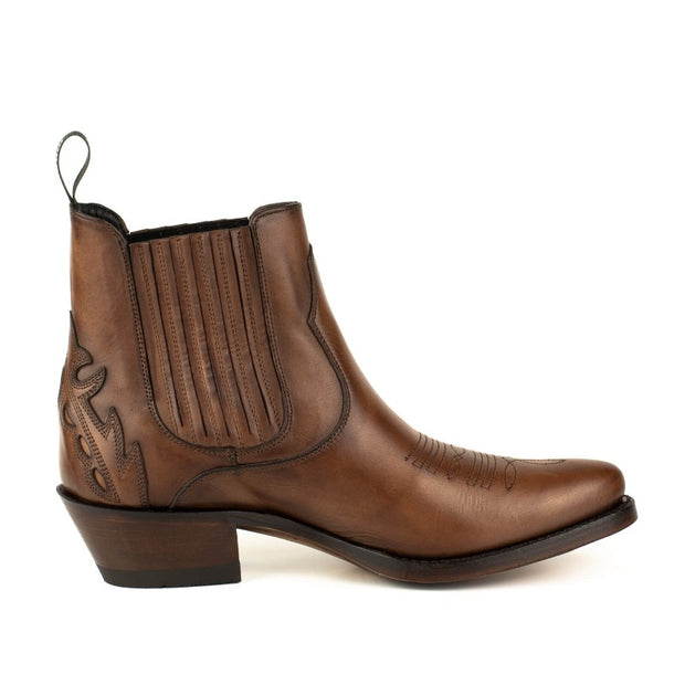 Botins Urbanos Mulher 2487 Couro Bege