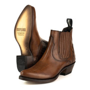 Botins Urbanos Mulher 2487 Couro Bege