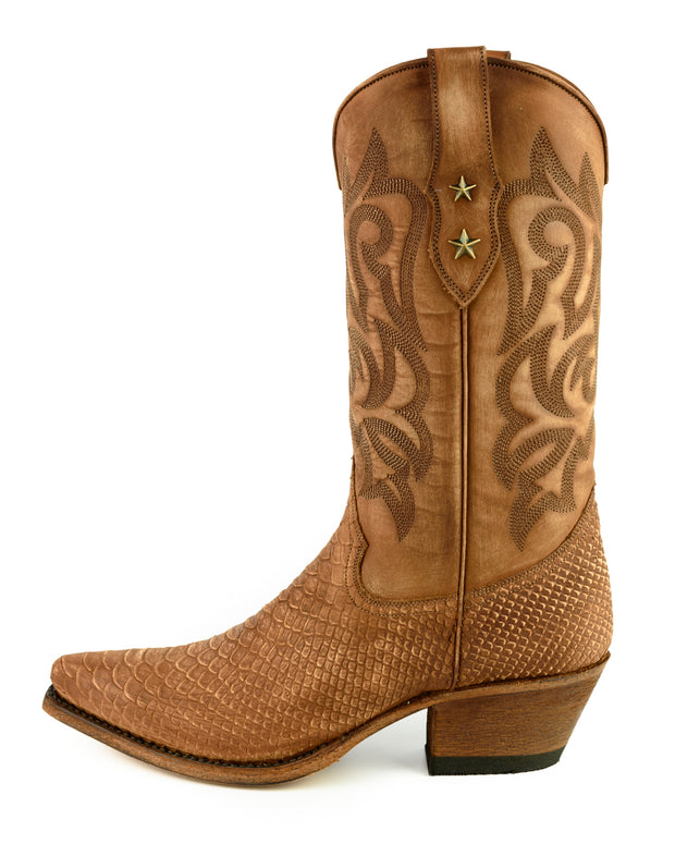 Botas Cowboy Senhora Modelo Alabama 2524 Cognac Lavado |Cowboy Boots Europe