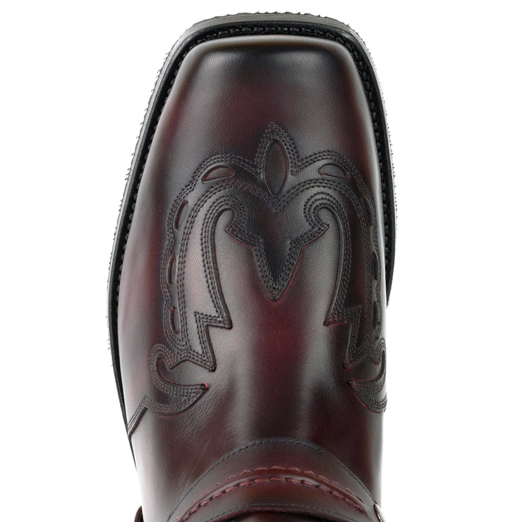 Botas Biker ou Motard Homem 2471 Indian Bordeaux e Preto |Cowboy Boots Europe
