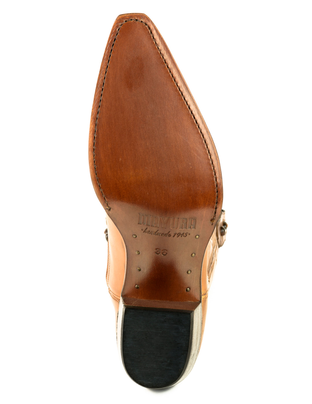 Botas De Vaquero Fashion Boots BU1006 Unisex - Color Camello, Talla 44 EU, Cuero Auténtico, Suela De Goma
