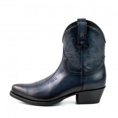 Botas Cowboy Senhora Modelo 2374 AZUL Marinho Vintage |Cowboy Boots Europe
