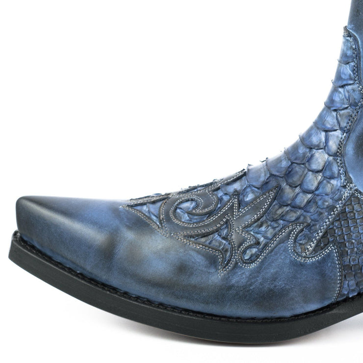Botas Fashion Homem Modelo Rock 2500 Azul |Cowboy Boots Europe
