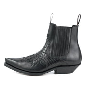 Botas Fashion Homem Modelo Rock 2500 Preto |Cowboy Boots Europe