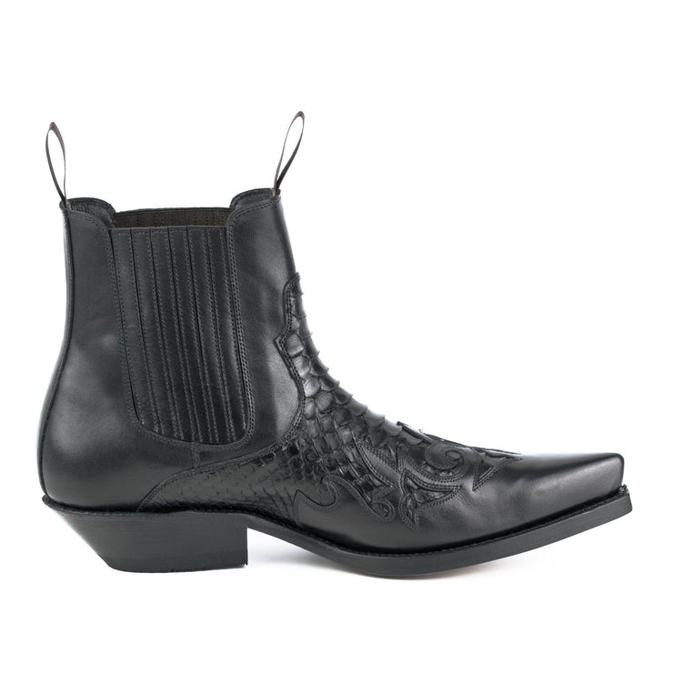 Botas Fashion Homem Modelo Rock 2500 Preto |Cowboy Boots Europe