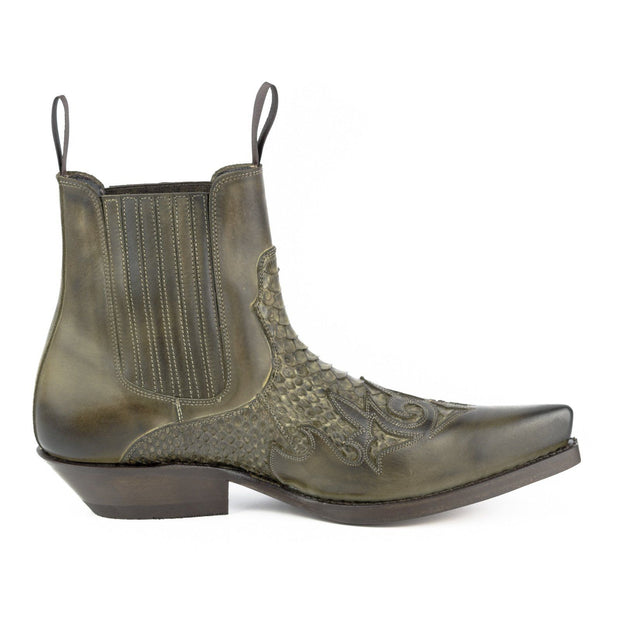 Botas Fashion Homem Modelo Rock 2500 Taupe |Cowboy Boots Europe