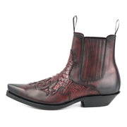 Botas Fashion Homem Modelo Rock 2500 Vermelho e Preto |Cowboy Boots Europe