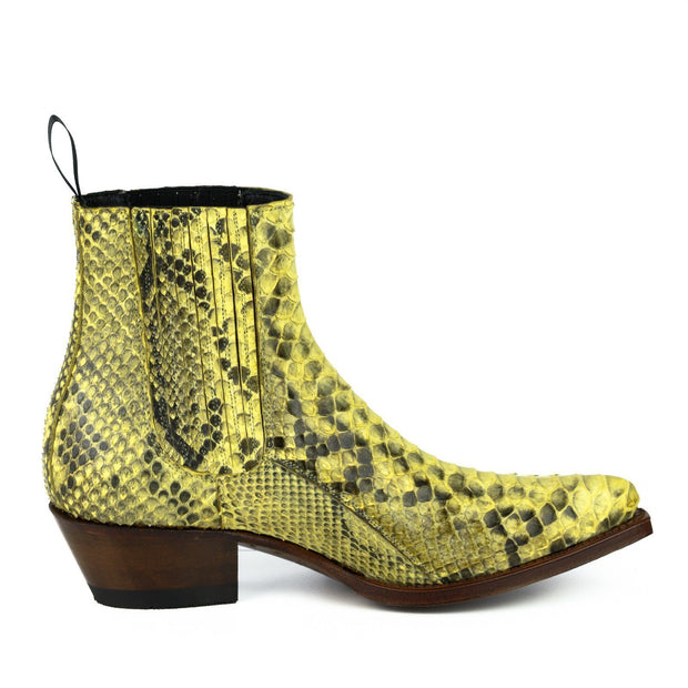 Botas Senhora Modelo Marie 2496 Píton Amarelo |Cowboy Boots Europe