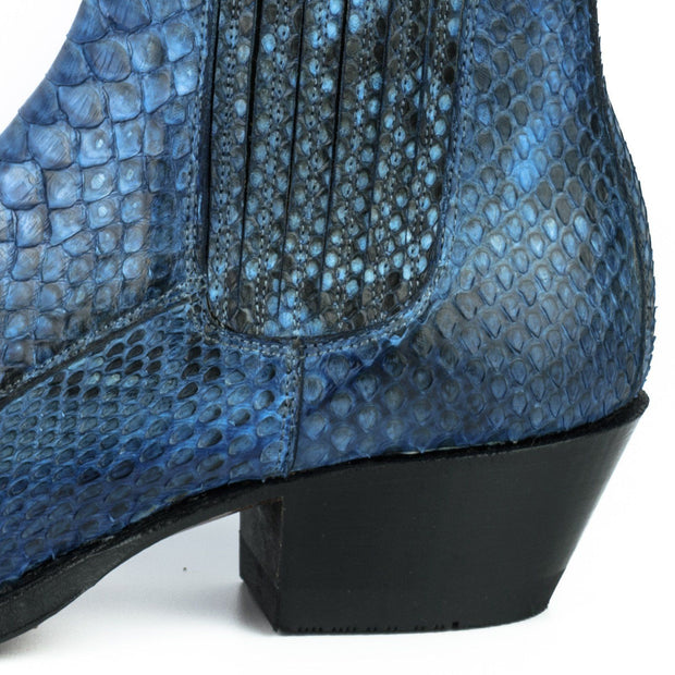 Botas Senhora Modelo Marie 2496 Píton Azul |Cowboy Boots Europe