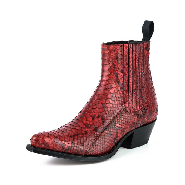 Botas Senhora Modelo Marie 2496 Píton Vermelho |Cowboy Boots Europe