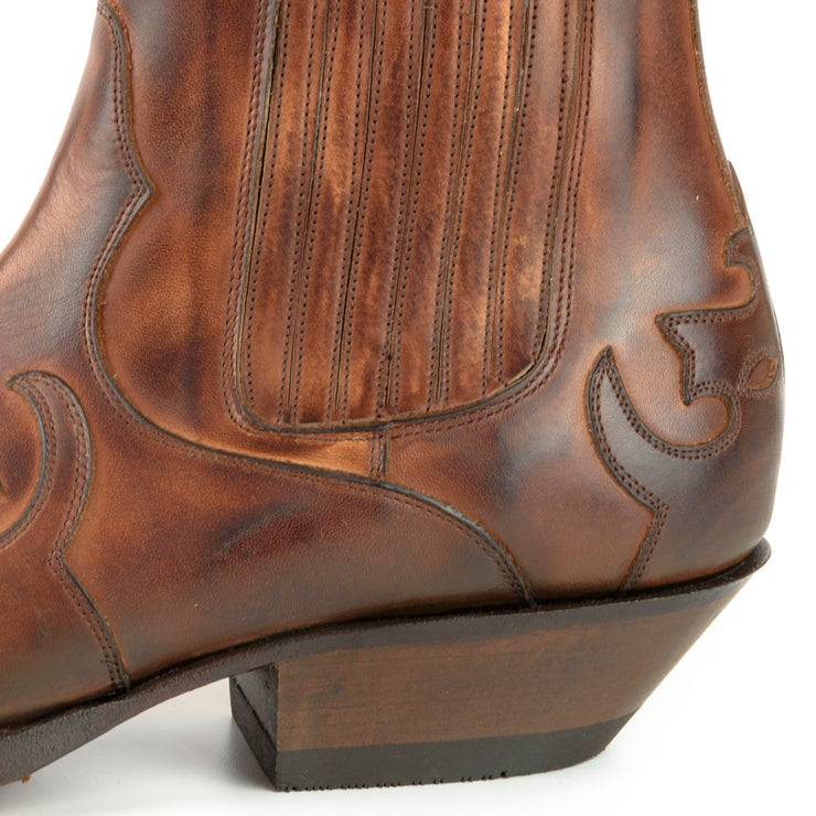 Botas Urbanas ou Fashion Homem 1931 Castanho |Cowboy Boots Europe