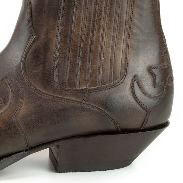 Botas Urbanas ou Fashion Homem 1931 Castanho Vintage |Cowboy Boots Europe